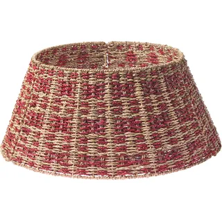 Beliani Weihnachtsbaumkragen, NEIGE Seegras Naturfarben 60 cm,