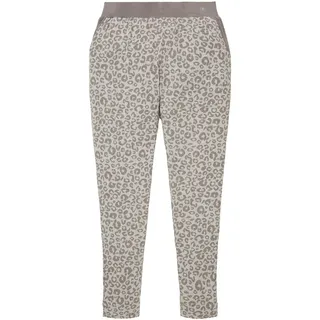 Tom Tailor Pyjamahose mit Leo-Print, grau, Animalprint, Gr. S/36