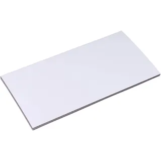 100 Magnetetiketten beschreibbar 80 x 150 mm, Ferrit|PVC, weiß