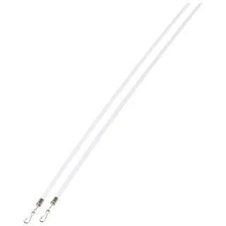 GARDINIA Schleuderstäbe für Gardinen und Vorhänge, Zum Auf- und Zuziehen, Schleuderstab-Set, 100 cm, Kunststoff, Transparent, 2 Stück