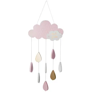 Hängeleuchte für Kinder "Wolke" - Baumwolle und Metall - rosa - H61 -5 cm - Atmosphera créateur d'intérieur - Grau