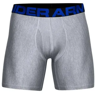 Under Armour Tech 6in 2 Pack schnelltrocknende Boxershorts, komfortable Unterwäsche mit enganliegendem Schnitt im 2er-Pack