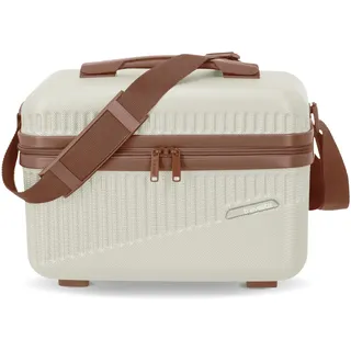 Travelite Beautycase Hartschale Handgepäck, Bali, Kosmetikkoffer mit Organizer -und Aufsteckfunktion, 36 cm, 17 Liter