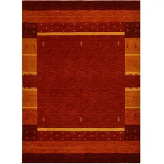Cazaris Orientteppich , Rot , Textil , Bordüre , rechteckig , 160x230 cm , Care & Fair, AZO-frei , Teppiche und Böden, Teppiche, Orientteppiche