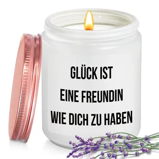 Coldbling Geschenke für Freundin Weihnachten - Beste Freundin Geschenk Weihnachten Geburtstag Lavendel Duftkerze Freundschaftsgeschenke Geburtstagsgeschenk Weihnachtsgeschenke für Freundin