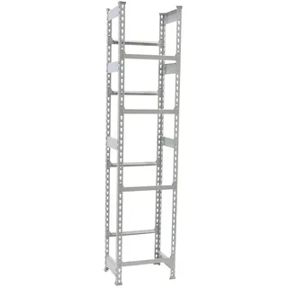 Simonclick Simonbottle 4 Metallregal 2000x400x300 Mm - Grey - One Size