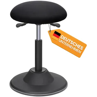 Songmics Höhenverstellbarer Bürohocker Schwarz