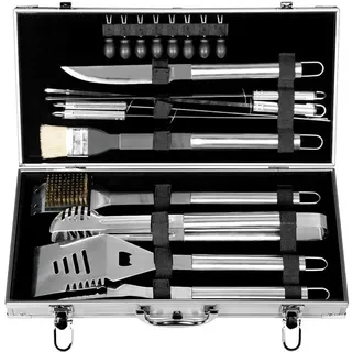 Leopold Vienna Grillkoffer 48 x 26,5 x 7,5 cm Edelstahl silber