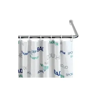 WENKO Metall Duschvorhangstange L-Form