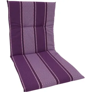 DEGAMO Sesselauflage 98 x 48 cm lila gestreift 1 St.
