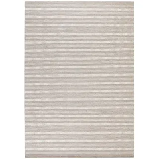 Steffensmeier Handwebteppich 160/230 cm Habo schmale Streifen , Grau , Naturmaterialen , Gestreift , Rechteckig , 160x230 cm , für Fußbodenheizung geeignet , Teppiche und Böden, Teppiche, Webteppiche