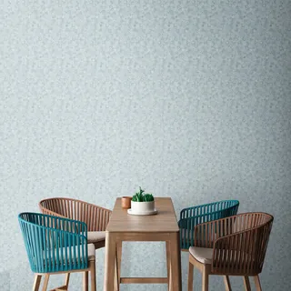 Livingwalls Travel Styles Vliestapete - Tapete mit Sträucherranken in Blau und Weiß - skandinavische Wandtapete für verschiedene Räume in 10,05 m x 0,53 m