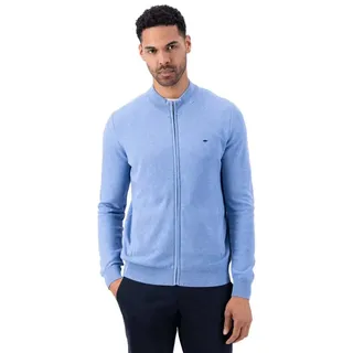 Fynch Hatton 1413223 Vollreißverschluss Pullover - Crystal Blue - M