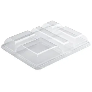 GUILLIN – selfipack cvprc5 Pack von 4 Sachets 25 Deckel Antifog kompatibel mit Tabletts Mahlzeiten prc5 N, Kunststoff, Kristall, 32.9 x 26.5 x 5 cm