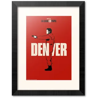 Grupo Erik Denver Druck, gerahmt, 30 x 40 cm, Dekoration des Hauses von Papel, Poster, Druck des Papierhauses, Dekoration des Papierhauses, offizielles Lizenzprodukt