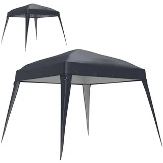 Outsunny Ersatzdach für Pavillon 3x3 m , Dunkelgrau , Kunststoff , 300x1x300 cm , Sonnenschutz, Pavillons