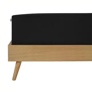 SCHIESSER Spannbettlaken Jersey-Elasthan 150 x 200 cm schwarz