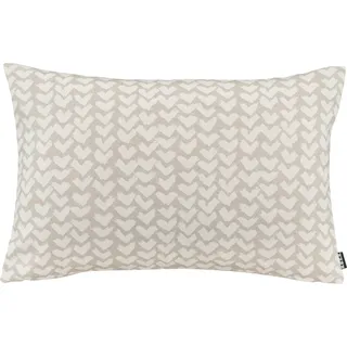 H.O.C.K. Dekokissen »White Heart« mit Herzen, Kissenhülle mit Füllung, 1 Stück, beige