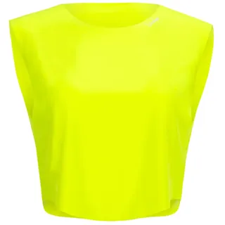 Winshape Damen Functional Light Cropped Top Aet115 T-Shirt, Neon-gelb, XS