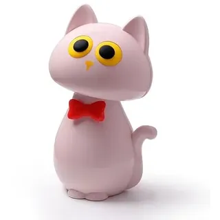 AVEKI Katzenlampe, Freche Katzen deko Schreibtischlampe Geschenk für Katzenliebhaber, Touch Dimmbare Katze Nachtlicht für Kinder Mädchen Frau, Aufladbar Klein Nachttischlampe Kabellos (Rosa, Katze)