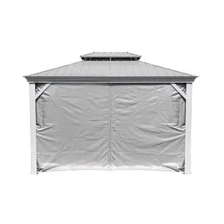Sojag Vorhang-Set für Pavillon Messina 10 x 12 m Taupe/Grau