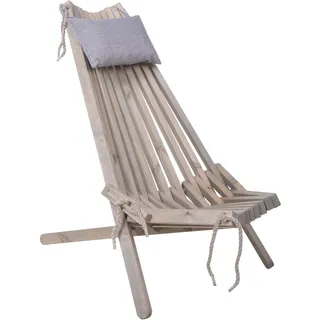 Garden Pleasure Gartenstuhl FALUN 69 x 69 x 104 cm grau 1 St.