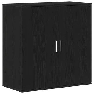 vidaXL Sideboard 79 x 38 x 80 cm Schwarz / Eiche