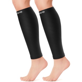 CAMBIVO Wadenbandage, Kompressionsstrümpfe Damen Herren 2 Paar, Waden Kompression, Stützstrümpfe, Compression Socks, Waden Beinlinge für Sport, Fussball, Laufen,Schwellung, Erholung