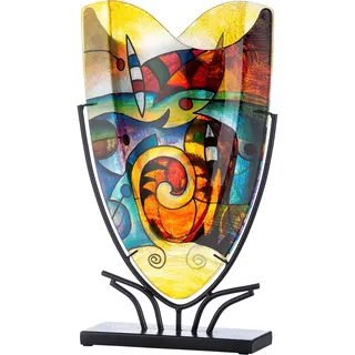 Casablanca by Gilde Dekovase »Verona« dekorative Vase aus Glas, Dekoobjekt, bunt