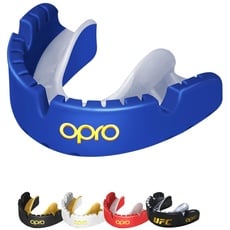 OPRO Gold Level Zahnschutz für Zahnspangen, SportZahnschutz für Erwachsene, mit revolutionärer Anpassungstechnologie für Boxen, Lacrosse, MMA, Kampfsport, Hockey und alle Kontaktsportarten (blau)