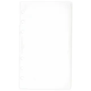 Filofax B133612 Personal Klarsichthülle, oben offen, Weiß