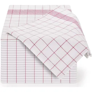 Blumtal Geschirrtücher 10er Set, 50/70 cm, 100% Baumwolle, kariert - Naturmaterialen - 50x70 cm - Heimtextilien, Geschirrtücher - Schürzen, Geschirrtücher