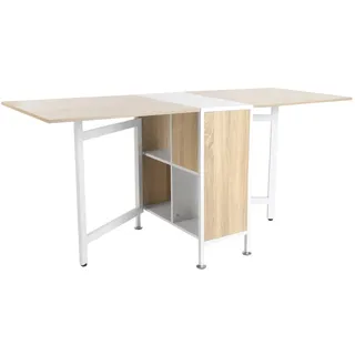 Homcom Klapptisch 75 x 75 x 169 cm weiß