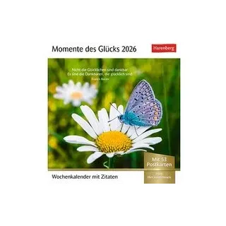 Harenberg Postkartenkalender Momente des Glücks 2026, 1 St.