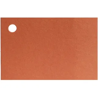 Mopec x2.09 – Karte orange mit Lochung, 100-er Pack