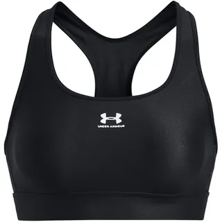 Under Armour Heatgear Padless Sport-bh Mittlerer Halt - Black / Black / White - L