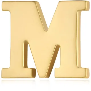 HONEY BEAR 1 Stück Buchstaben Brief Broschen Pins A bis Z, für Herren/Damen Anzug Hemd,Matte Gold