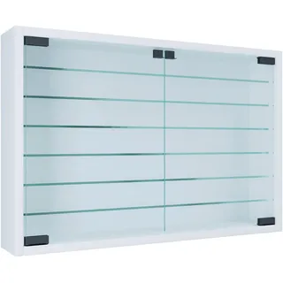 Mid.you Hängevitrine , Weiß , Holzwerkstoff , 6 Fächer , 60x40x10 cm , hängend , Esszimmer, Vitrinen, Hängevitrinen