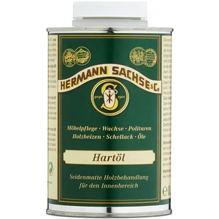 Hermann Sachse Hartöl 500 ml transparentes Holzöl für Eiche, Nussbaum, Akazie & Buche – Möbelöl & Arbeitsplattenöl für Innen natürliches Öl für Tische auf Leinölfirnis-Basis | Reichweite ca. 4–8 m2