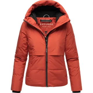 Navahoo Damen Winterjacke mit Fleece-Innenfutter orange