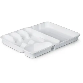 Pro Home ProHome Besteckkasten 33,5 x 26 x 4,5 cm Weiß Ausziehbar