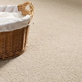 Steffensmeier Teppichboden Cambridge | Meterware Auslegware Wohnzimmer Schlafzimmer Kinderzimmer | beige | 200x400 cm