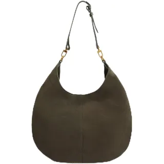 Ted Baker Damen S284065dk-greeno/S Slouchy Hobo Suede Schultertasche, Dunkelgrün