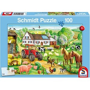 Schmidt Spiele "Fröhlicher Bauernhof" Kinderpuzzle (100 Teile) um 2,91 € statt 10,54 €