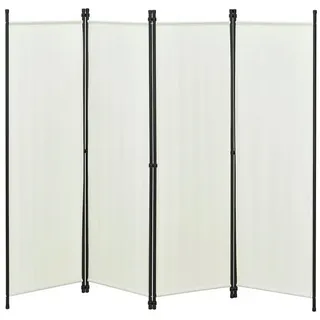 [en.casa] Raumteiler Huesca 4-teilig 200x171 cm Weiß