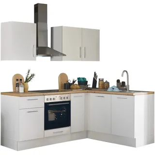 BASIC by Balculina Winkelküche Turin L-Form 210 cm weiß