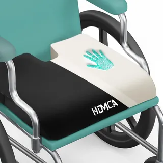 HOMCA Sitzkissen für Rollstuhl, Memory Foam Steißbeinkissen für Hämorrhoiden und Sitzkomfort, Auto- und Bürostuhlkissen 40 x 45 x 7,5cm