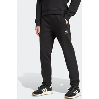 Sporthose ADIDAS ORIGINALS "TREFOIL ESSENTIALS", Herren, Gr. XXL, N-Gr, schwarz (schwarz, normal, gr.), Obermaterial: 70% Baumwolle, 30% Polyester, Hosen Sporthose, schmale Passform, mit flauschiger Innenseite, mit Rippbündchen