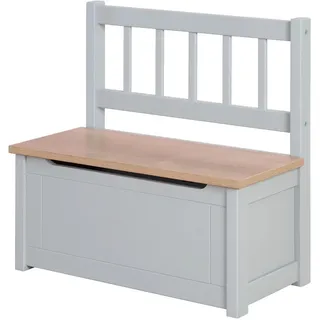 Roba Kindertruhenbank Woody natur / taupe , Taupe , Holzwerkstoff , Holz Optik , Quadratisch , 56x53x28 cm , Babymöbel & Kindermöbel, Kinderzimmer & Jugendzimmer, Kindersitzgruppe