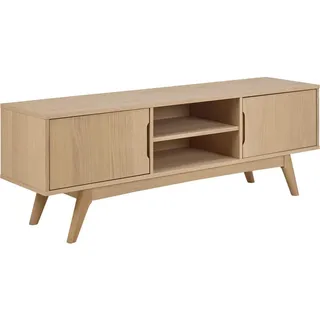 Actona TV-Element 160x55x40 cm Weiß/Massivholz